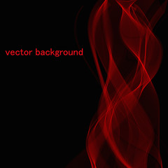 vector background of red intersecting lines on black