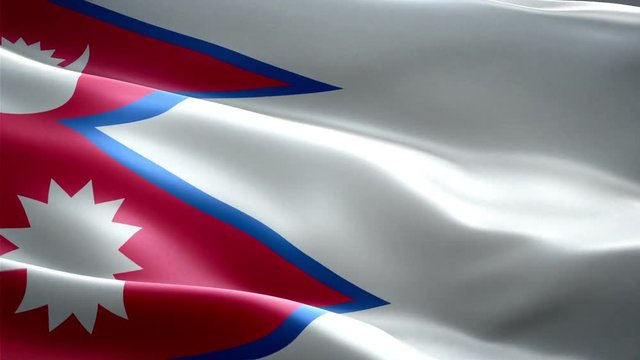 Nepal national flag. Infinite loop. New effect and different lightining.