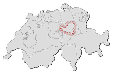 Map - Swizerland, Schwyz