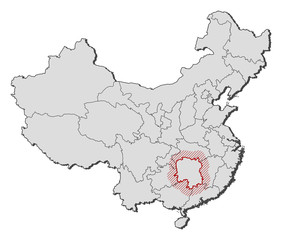 Map - China, Hunan