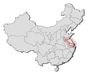 Map - China, Jiangsu
