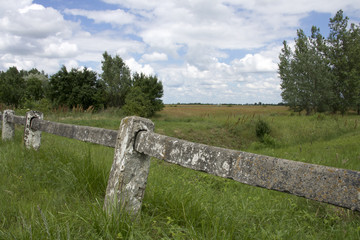 View on the endless plain of the Hungarian puszta in Hortobagy National park