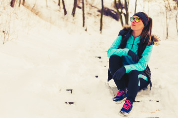 Girl dressed up for winter