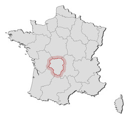 Map - France, Limousin