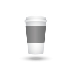 Plastic cup of coffee.