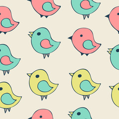 Seamless pattern of cartoon