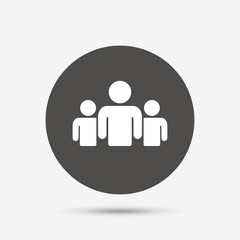 Group of people sign icon. Share symbol.