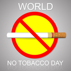 World No tobacco day, No tobacco May 31.