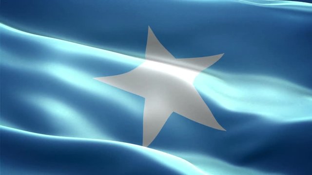 Somali national flag. Infinite loop. New effect and different lightining.