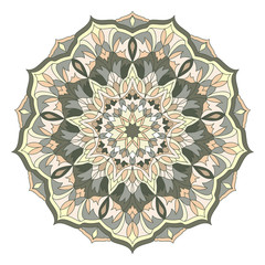 Mandala. Template Circular Ornament