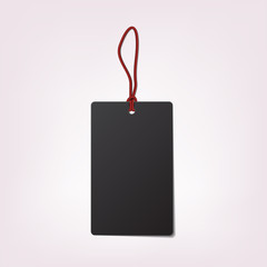 Fototapeta premium illustration of black tag