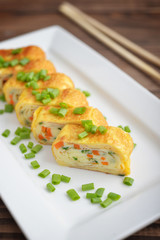 Japanese rolled omelette