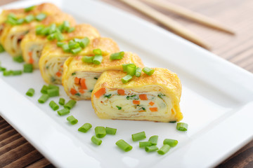  Japanese rolled omelette