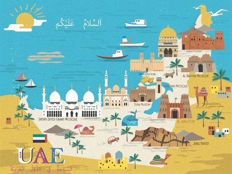 UAE travel concept map