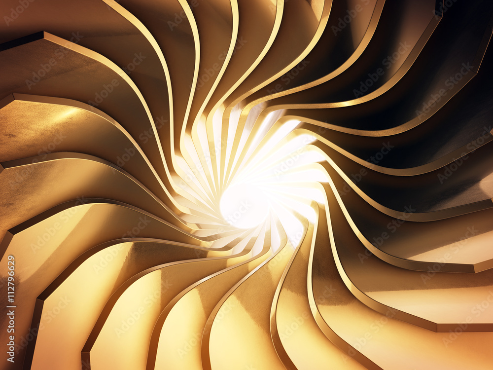 Aufkleber Abstract 3d rendering of gold surface.3d rendering.