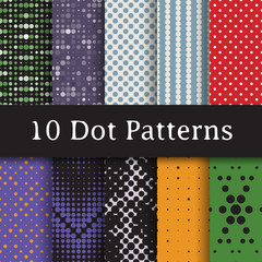 dot vector seamless patterns