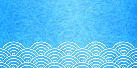 海　波　夏　背景