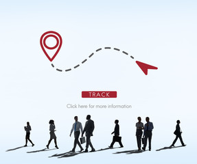 Route GPS Location Direction Position Transport Concept