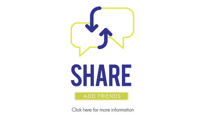 Share Global Communication Connection Speech Bubble Concept