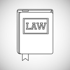 Law concept. Justice icon. Colorful icon, editable vector