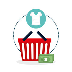 Shopping design. Marketing icon. Isolated illustration, vector