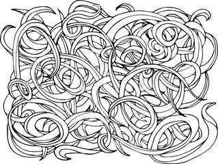 Fototapeta premium Vector abstract doodle background