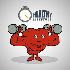 Healthy lifestyle design. Bodycare icon. Isolated illustration, vector graphic