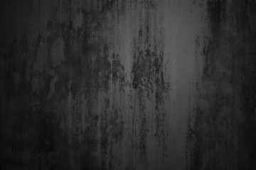 Black background, dark grunge abstract, Cement cracked texture u