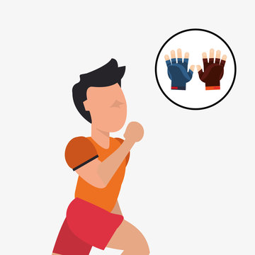 Healthy lifestyle design. Bodycare icon. Colorful illustration , vector