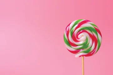 Foto auf Glas candy lollipops © kitthanes