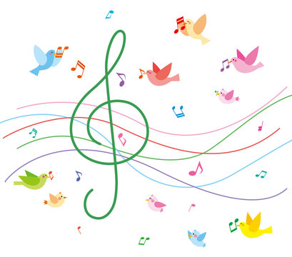 音楽と小鳥