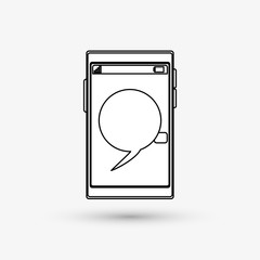 Communication design. bubble icon. Flat illustration , vector