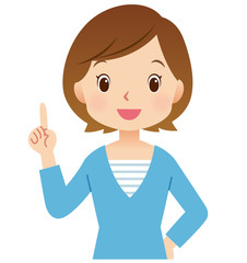 女性ポーズ　主婦　表情