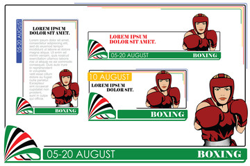 Summer kinds of sports. Boxing