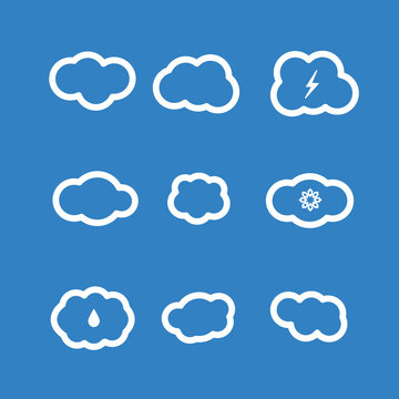 Cloud Icons Vector