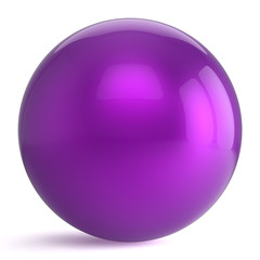 Sphere round button purple ball geometric shape basic circle