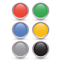 Button Edition Vector red green blue yellow gray black