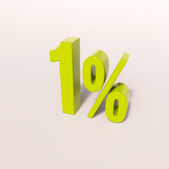 Percentage sign, 1 percent