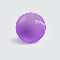 Realistic colorful ball. Vector illustration.