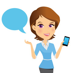 Beautiful woman character. people character,girl character with business concept 