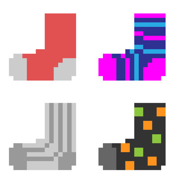 pixel art sock
