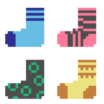 pixel art sock