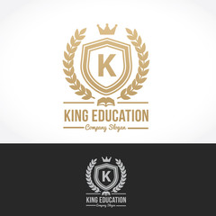 luxury logo template,boutique brand,real estate,property,royalty,crown logo,crest logo,hotel logo. Vector Logo Template.