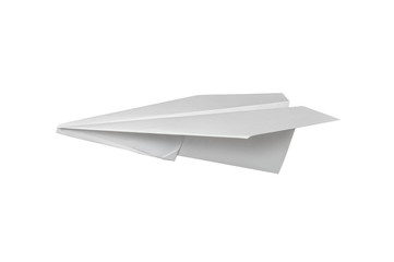Origami paper airplane. Isolated on white background. - Powered by Adobe