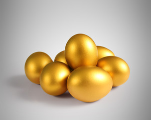 golden  easter egg isolated