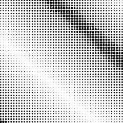 Pop Art Background, Black Dots on a White Background, Halftone Background, Retro Style, Vector Illustration
