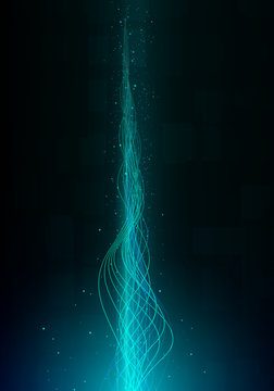 The technological background is simulating plasma flame.Vector