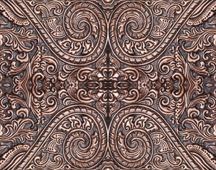 The art and pattern of carving silverware.