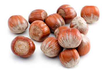 Haselnüsse freigestellt