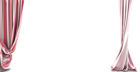 curtains 3D rendering